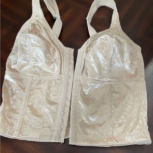 Diana women’s full cover Bra Bustier long line Bra with front closure size 36D